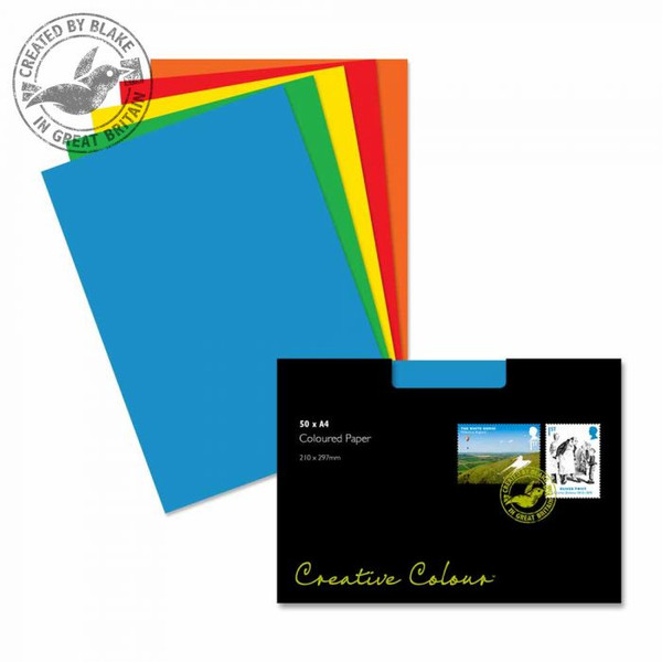 Blake Creative Colour Assorted Paper A4 297x210mm 120gsm (Pack 50) inkjet paper