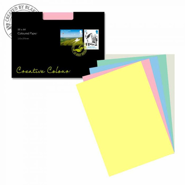 Blake Creative Colour Assorted Paper A4 297×210mm 120gsm (Pack 50)