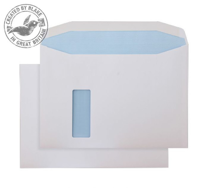 Blake Purely Everyday White Window Gummed Mailing Wallet C4 229x324mm 120gsm (Pack 250)