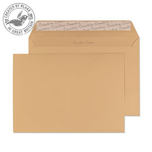 Blake Creative Colour Wallet Peel and Seal Biscuit Beige C4 229×324mm 120gsm (Pack 10)