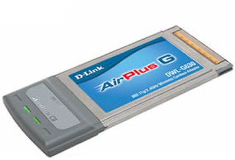 D-Link AirPlus G DWL-G630 Wireless Cardbus Adapter Internal 54Mbit/s networking card