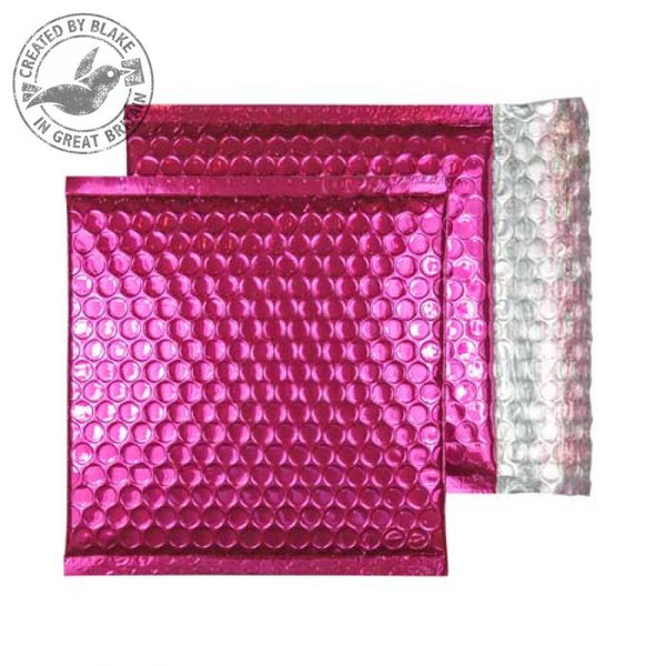 Blake Purely Packaging Pink Metallic Padded Peel and Seal CD 165x165mm 70µm (Pack 200)