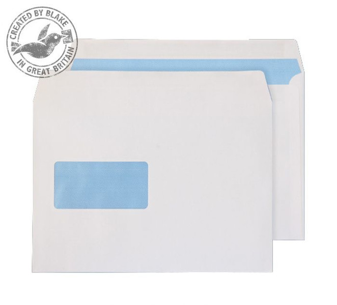 Blake Purely Everyday White Window Self Seal Wallet C5 162x229mm 100gsm (Pack 500) window envelope