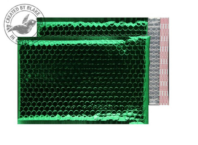 Blake Purely Packaging Green Metallic Padded Peel and Seal C5+ 250x180mm 70µm (Pk 100)