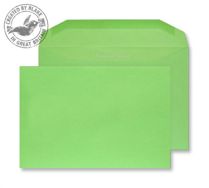 Blake Creative Colour Lime Green Gummed Wallet C5+ 162x235mm 120gsm (Pack 500)