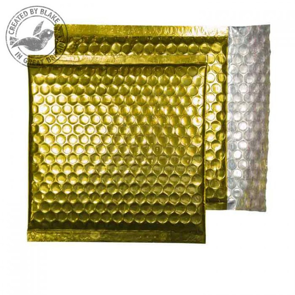 Blake Purely Packaging Gold Metallic Padded Envelopes Peel and Seal CD 165x165 (Pk200)