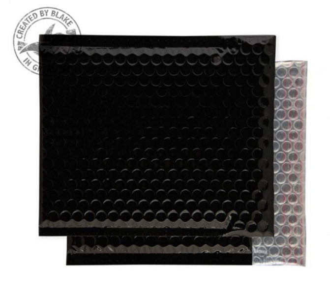 Blake Purely Packaging Black Metallic Padded Bubble Peel and Seal 230x230mm (Pk 100)