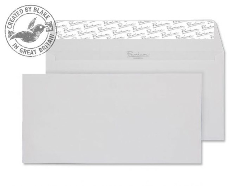 Blake Premium Business Wallet Peel and Seal Diamond White Laid DL 110x220 120gsm (Pk 25)