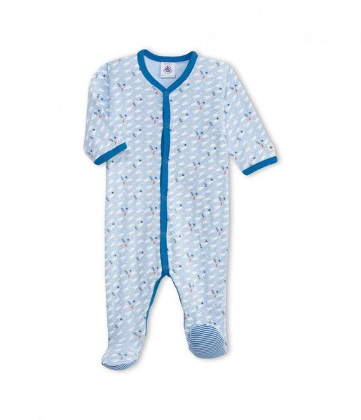 Petit Bateau 1244781460 Schlafoverall Baby-Nachtwäsche