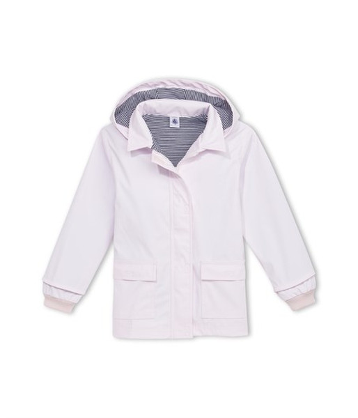 Petit Bateau 1257018030 Junge/Mädchen Jacke Polyester Weiß Regenjacke für Babys