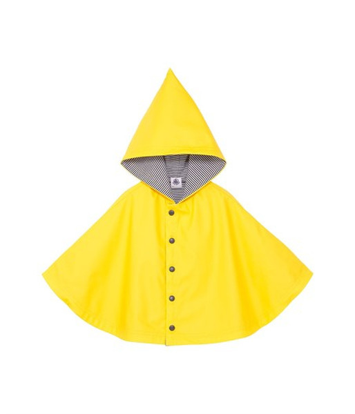 Petit Bateau 1299868440 Boy/Girl Poncho Yellow baby raincoat