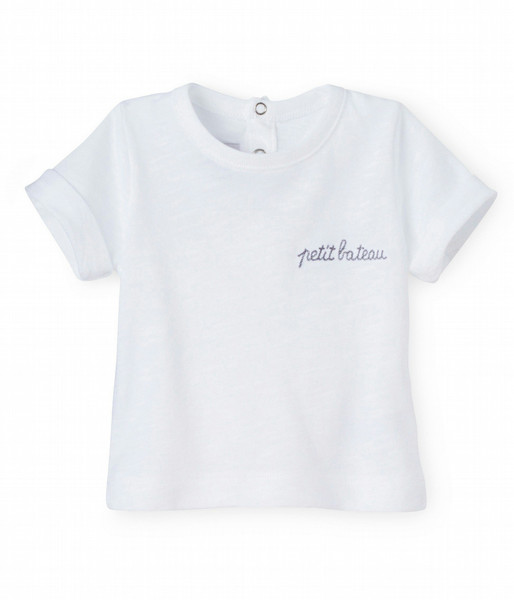 Petit Bateau 1661401010 Хлопок Белый мужская рубашка/футболка