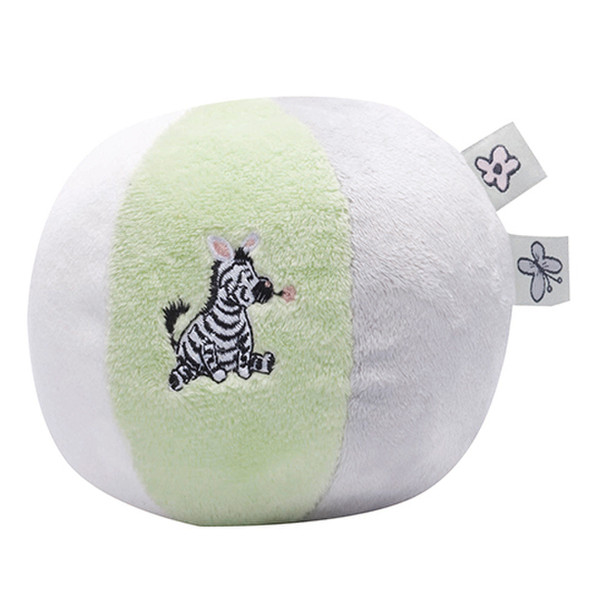 ZEWI bébé-jou 3076_55 Toy ball Baumwolle Grün, Weiß Stofftier