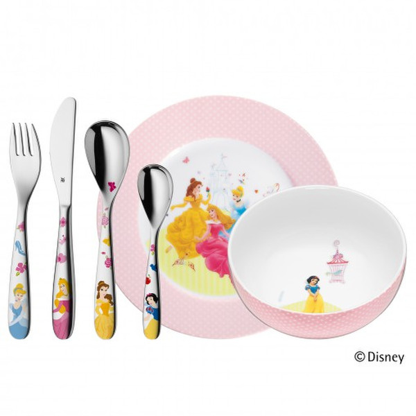 WMF 12.8240.9964 Toddler cutlery set Multicolour Porcelain,Stainless steel toddler cutlery