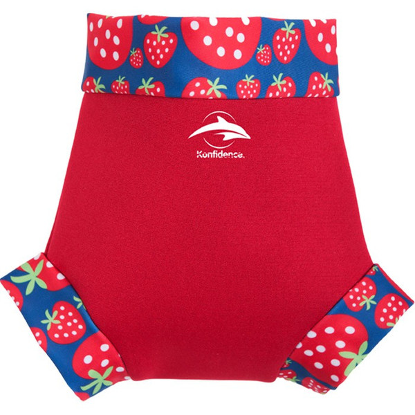 Konfidence NeoNappies Mädchen Schwimmwindel Neoprene,Nylon Blau, Rot