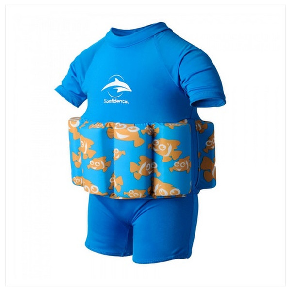 Konfidence The Floatsuit Junge Schwimmanzug Blau, Gelb