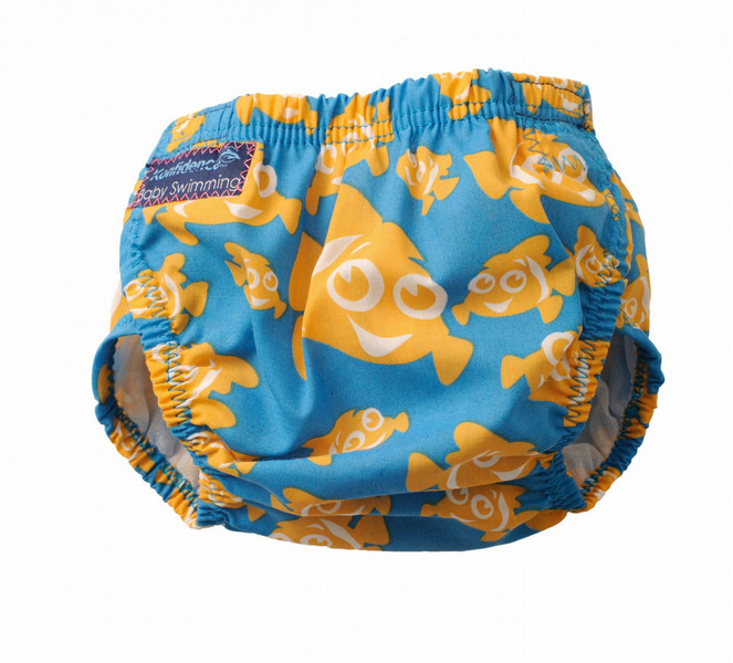 Konfidence AquaNappy Boy Swim diaper Plastic,Polyester,Thermoplastic polyurethane (TPU),Velcro Blue,Yellow
