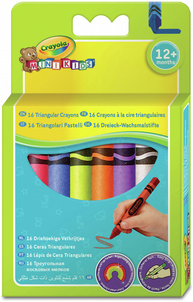 Crayola Mini Kids - 16 Triangular Crayons 16шт