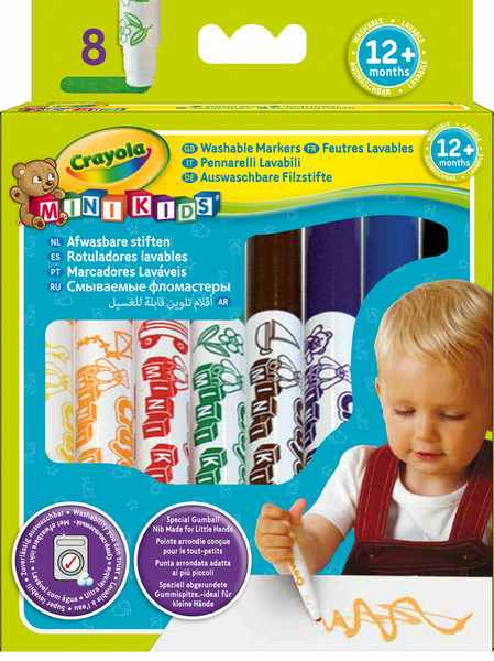 Crayola Mini Kids - 8 Markers with rounded tip Мульти 8шт маркер с краской