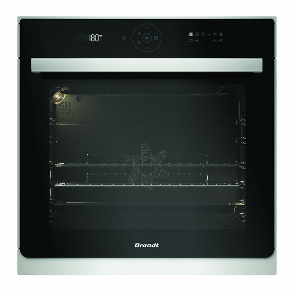 Brandt BXP6555X Electric oven 73l 3385W A+ Schwarz, Edelstahl Backofen