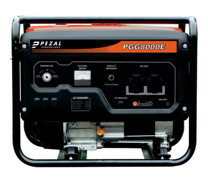 Pezal PGG8000E 9000W 25l Benzin Schwarz Motor-Generator
