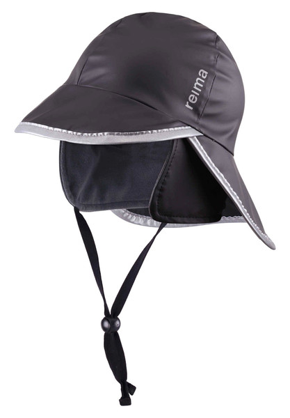 Reima 528403N-9960 Kids Rain hat Polyester,Polyurethane Black