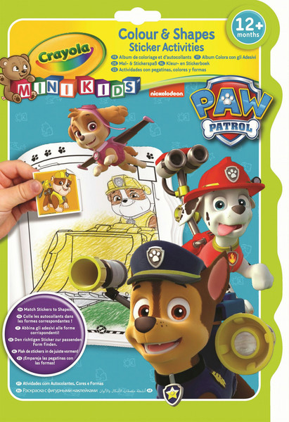 Crayola Mini Kids - Colour & Shapes activity book - Paw Patrol