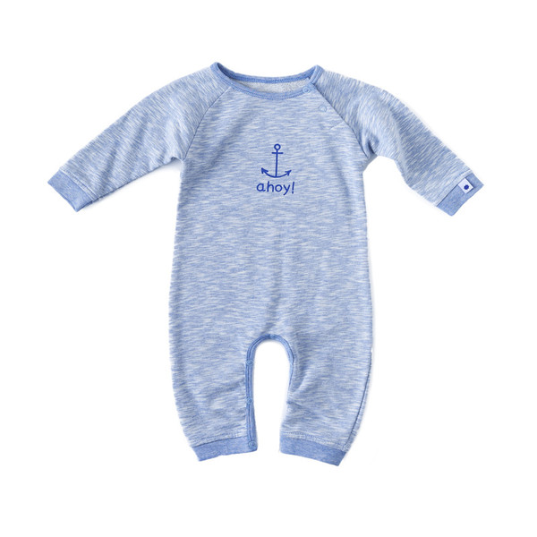 Little Label Sweat babysuit with print