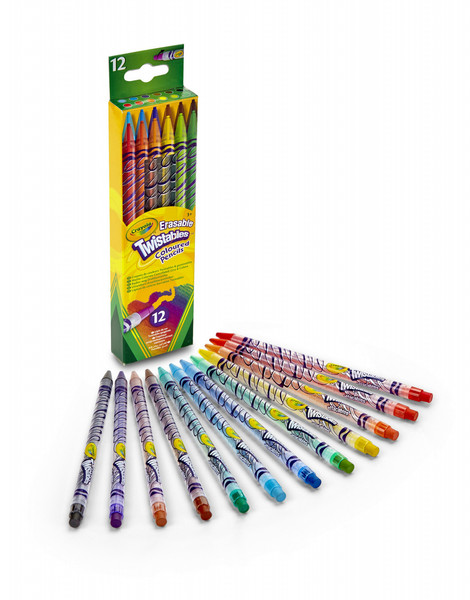 Crayola 12 Erasable twistable pencils Мульти 12шт цветной карандаш