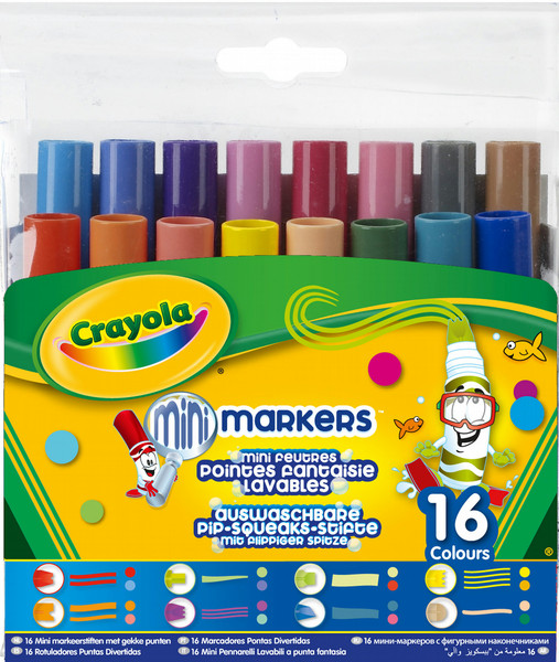 Crayola 16 Markers Pipsqueaks wacky tips