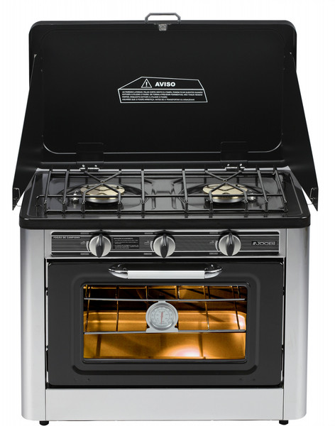 Jocel CS-02 Tisch Gas hob Schwarz, Silber Küchenherd