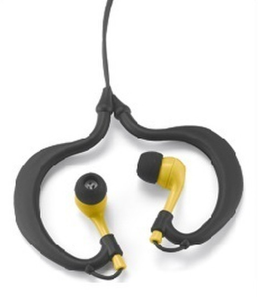 Fitness Technologies Uwater Triple-Axis Intraaural Ear-hook,In-ear Black,Yellow