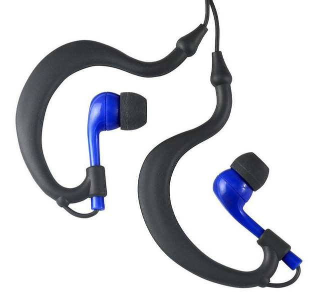 Fitness Technologies Uwater Triple-Axis Intraaural Ear-hook,In-ear Black,Blue