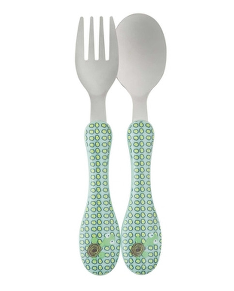 Lässig Wildlife Turtle Toddler cutlery set Green ABS synthetics,Polystyrol,Stainless steel
