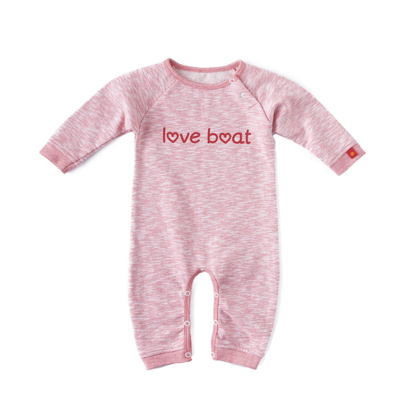 Little Label Sweat babysuit with print