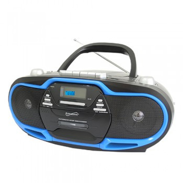 Supersonic SC-745 Portable CD player Schwarz, Blau