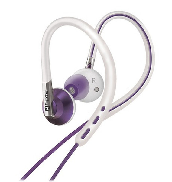 iHome iB11 Binaural Ear-hook,In-ear Purple,White