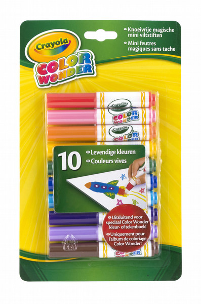 Crayola Color Wonder - 10 mini markers Multi 10Stück(e) Filzstift
