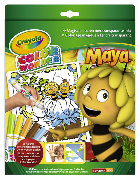 Crayola Color Wonder - Box Set Maya the Bee 18Seiten Bilder-Set zum Ausmalen
