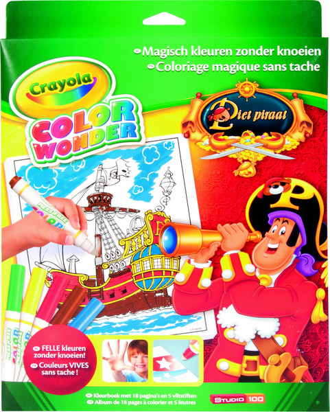 Crayola Color Wonder - Box Set Piet Pirate 18страниц Набор листов-раскрасок