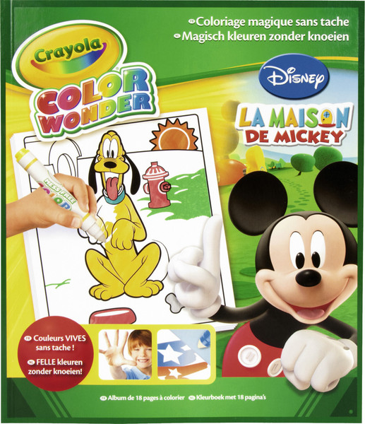Crayola Color Wonder - Coloring book Mickey 18p 18страниц Книжка-раскраска