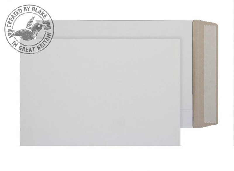 Blake Purely Packaging All Board Pocket Peel and Seal White 240x165 350gsm (Pk 200)