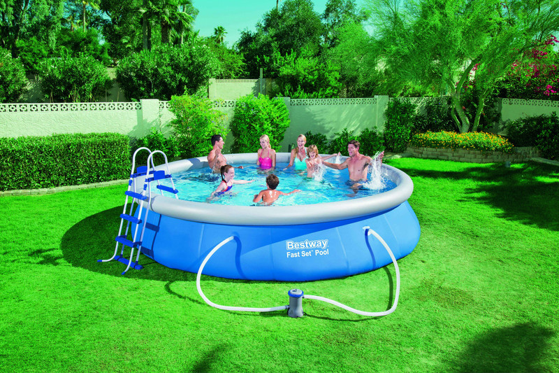 Bestway Fast Set Pool 4.57m x 91cm, set with pump - blue