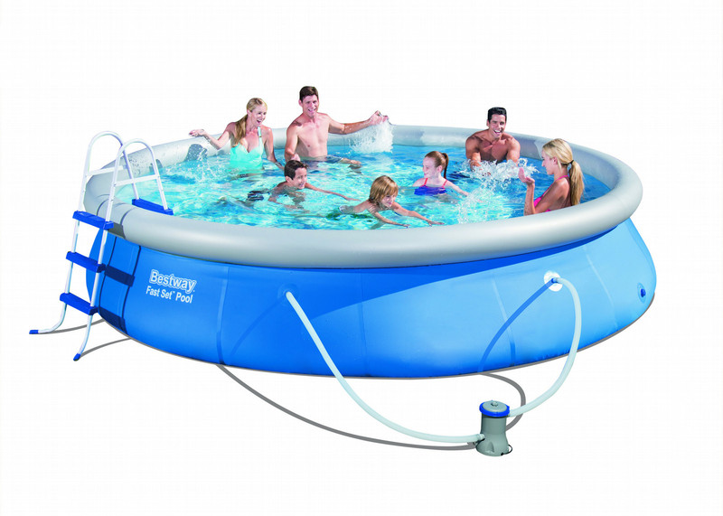 Bestway Fast Set Pool 4.57m x 84cm, set with pump - blue