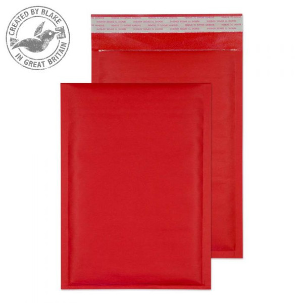 Blake Purely Packaging Envolite Red Padded Pocket Peel and Seal C5+ 260x180mm (Pack 100)