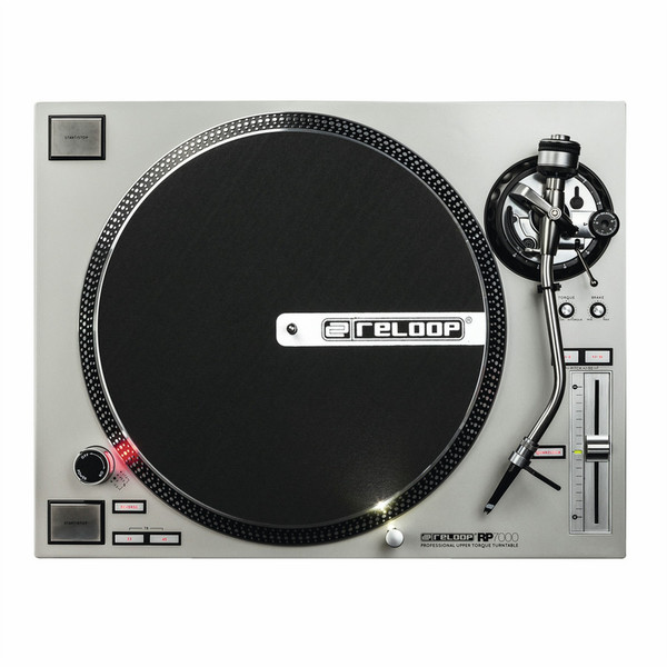 Reloop RP-7000 silver Direct drive DJ turntable Silber