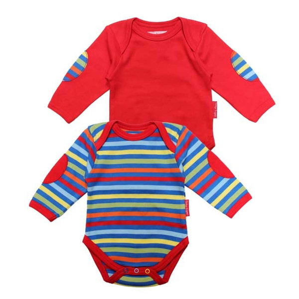 Toby Tiger Organic Cotton Bold Stripe Baby T-shirt Pack