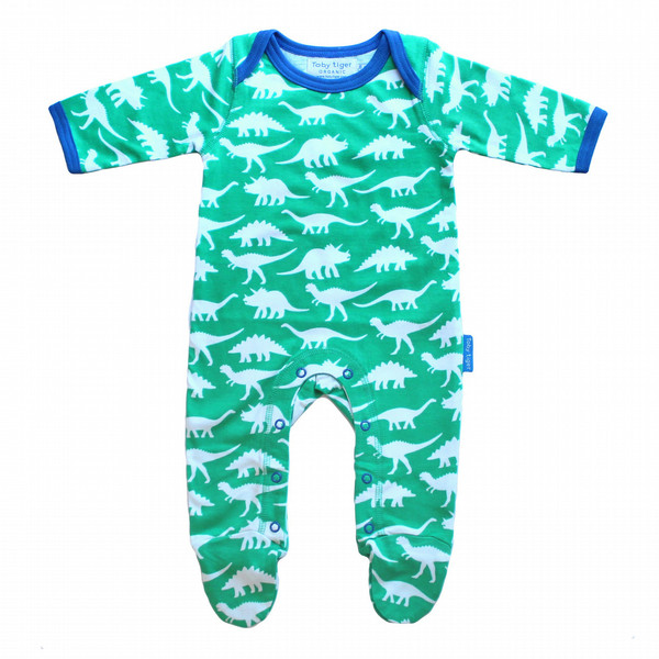 Toby Tiger Organic Cotton Dino Sleepsuit Pack