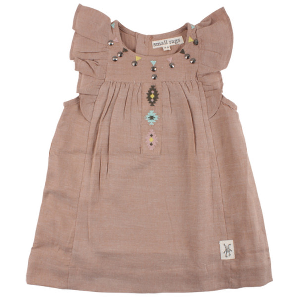 small rags 60222 Girl Fansy dress Cotton Brown