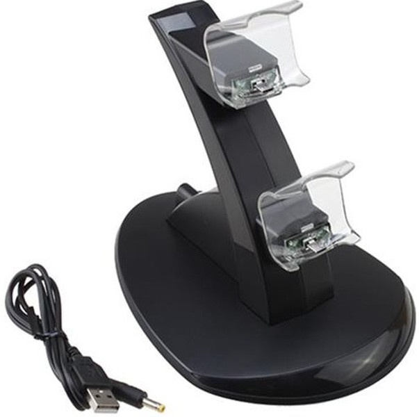 AGPtek USB Dual Charger Charging Docking Station Stand Для помещений Черный